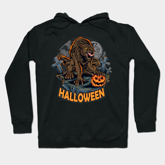 halloween were wolf Hoodie by drydenshops